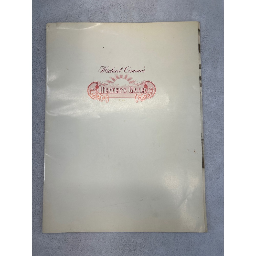 United‎ Artists Heavens Gate Movie Program 1980 Michael Cimino Western Souvenir